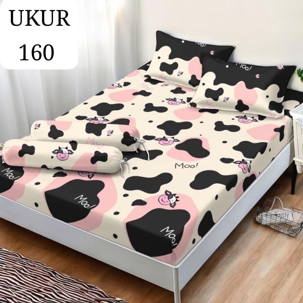 Sprei homrmade motif sapi T20 uk 120 160 180