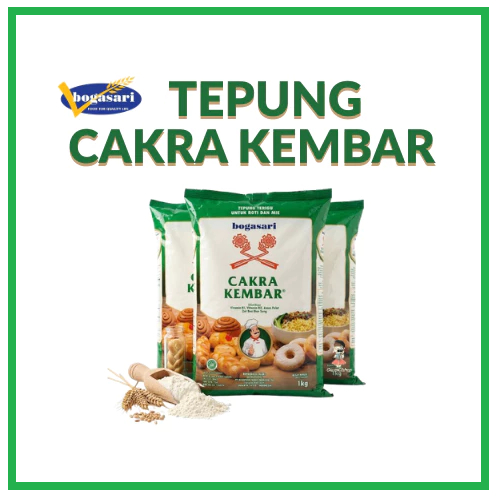 TEPUNG TERIGU BOGASARI / TEPUNG CAKRA KEMBAR / BOGASARI CAKRA KEMBAR