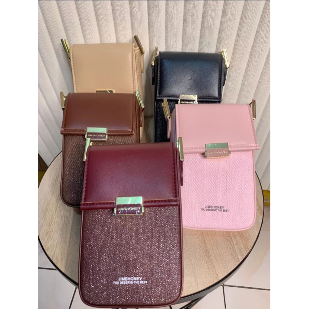GINA MINI BAG JIMS HONEY | TAS SELEMPANG MINI IMPORT | TAS HP JIMS HONEY