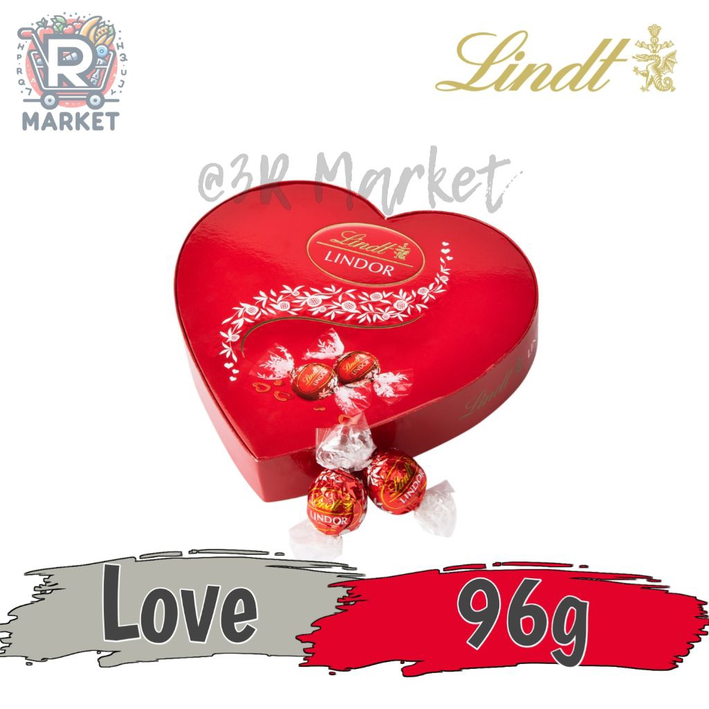 Lindt Lindor Crystal Heart Red / Lindt Love Merah
