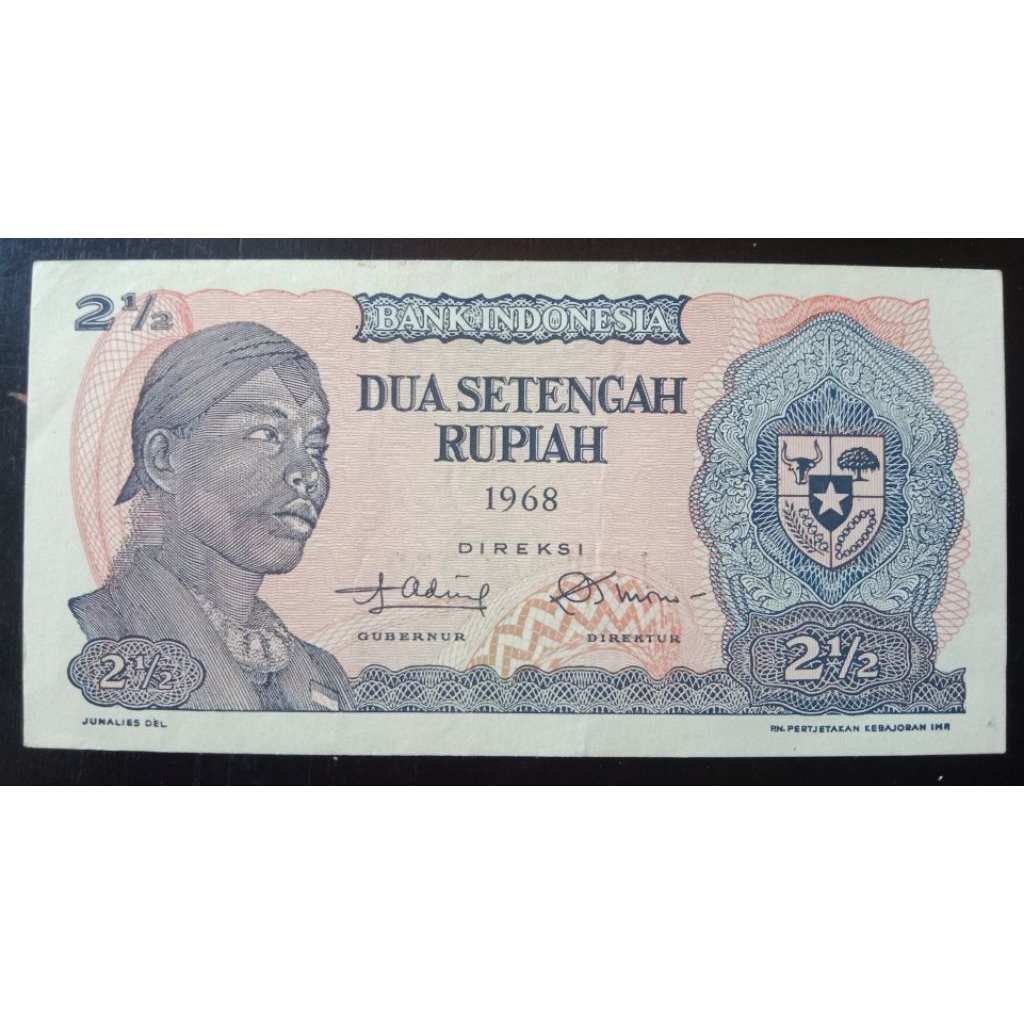 UANGKUNO 2.5 RUPIAH SUDIRMAN THN 1968