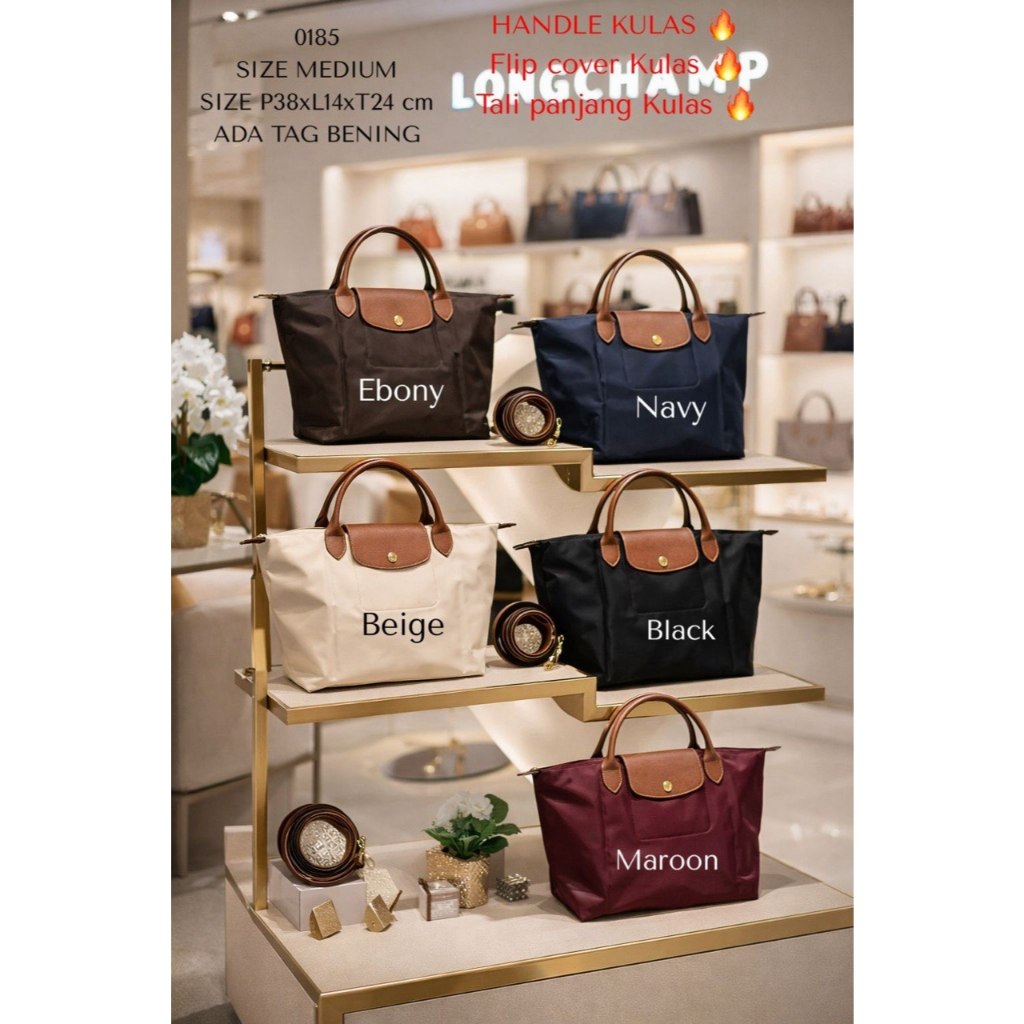 TAS TENTENG SLEMPANG LC KULIT ASLI NYLON TEBAL