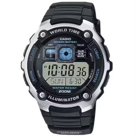 CASIO AE-2000W-1AVDF  Jam Tangan Pria Black Original