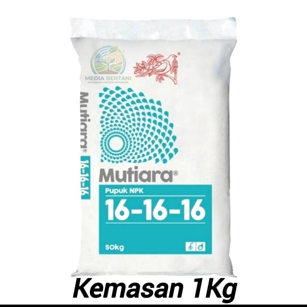 Pupuk NPK Mutiara 16-16-16 Kemasan 1Kg Cocok Untuk Menyuburkan Tanaman Dan Sayuran - Pupuk Npk