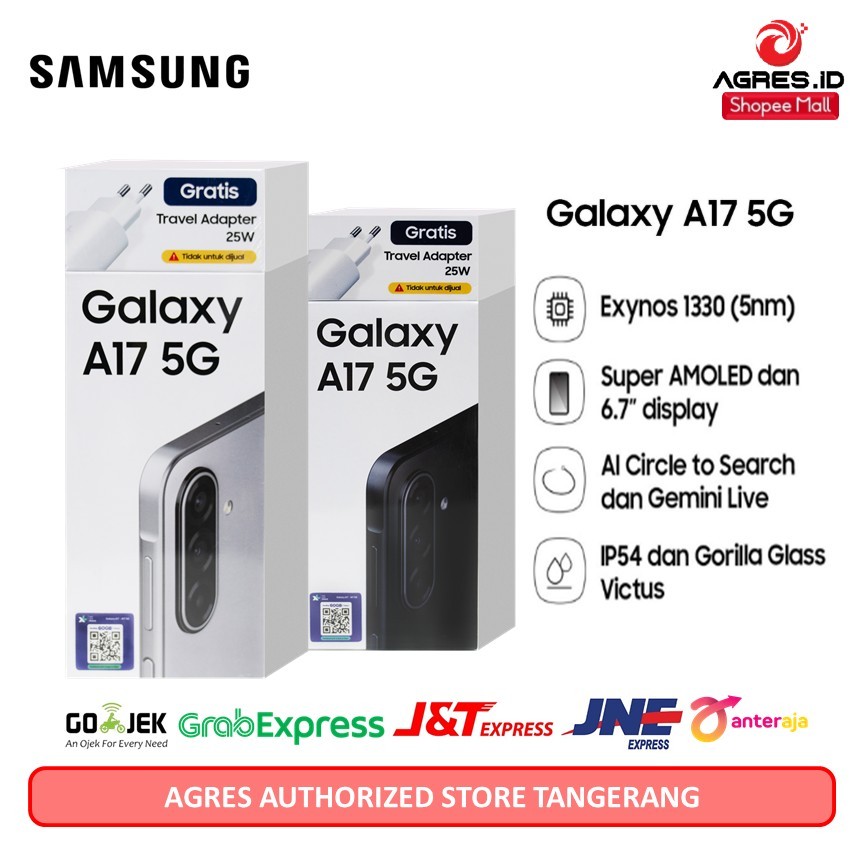 Samsung Galaxy A17 5G 8/256GB with Triple Camera 50MP 5000mAh Garansi Resmi