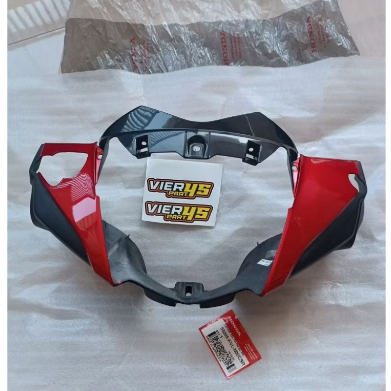 Cover batok lampu depan supra x 125 batman merah maroon marun Original AHM 53205-KVL-N00 CSR