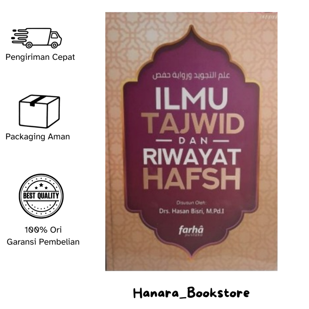 Ilmu Tajwid dan Riwayat Hafs - Drs. Hasan Bisri | 100% Ori Penerbit Farha
