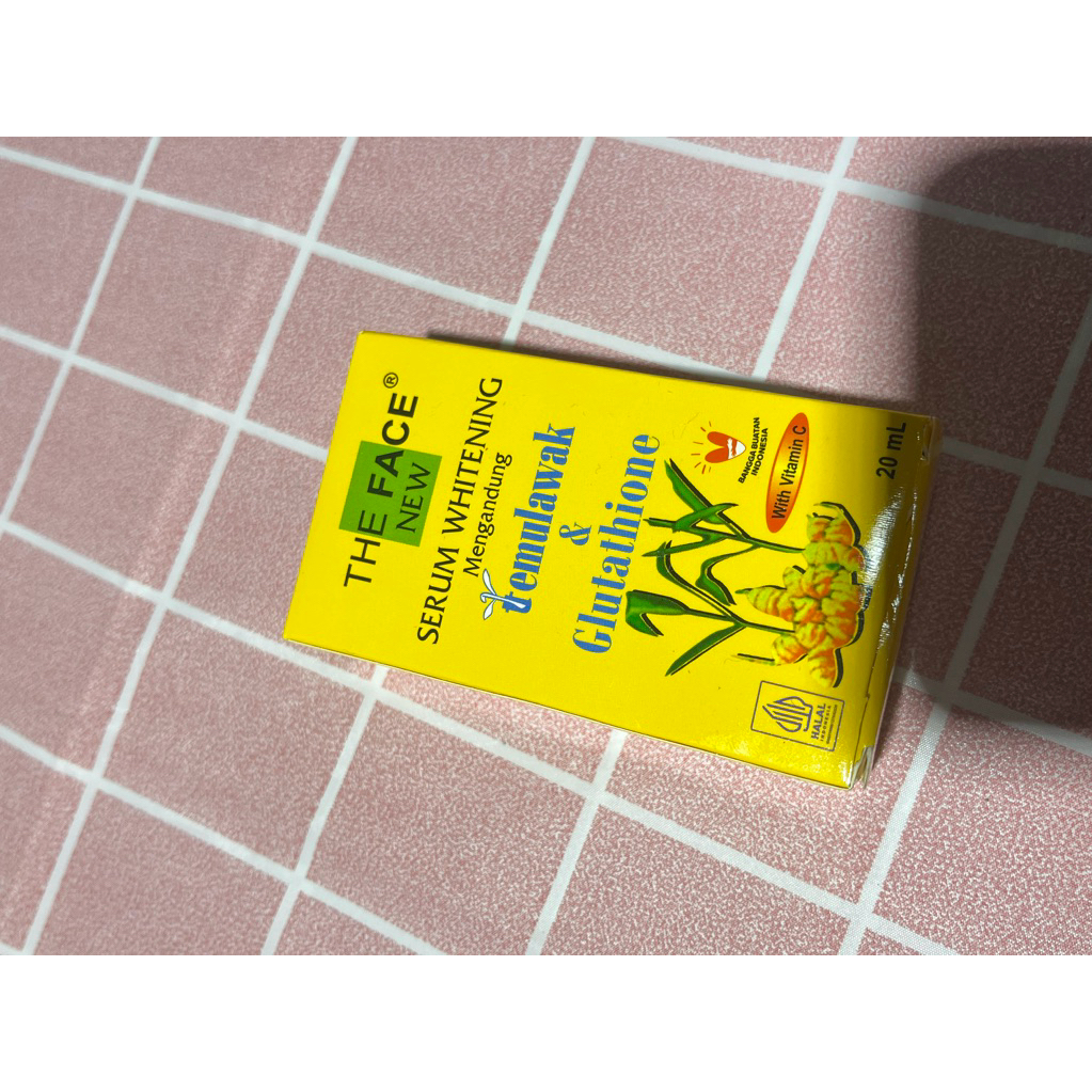 THE FACE Temulawak Whitening Serum with Glutathione 20ml - Serum Perawatan Kulit Wajah