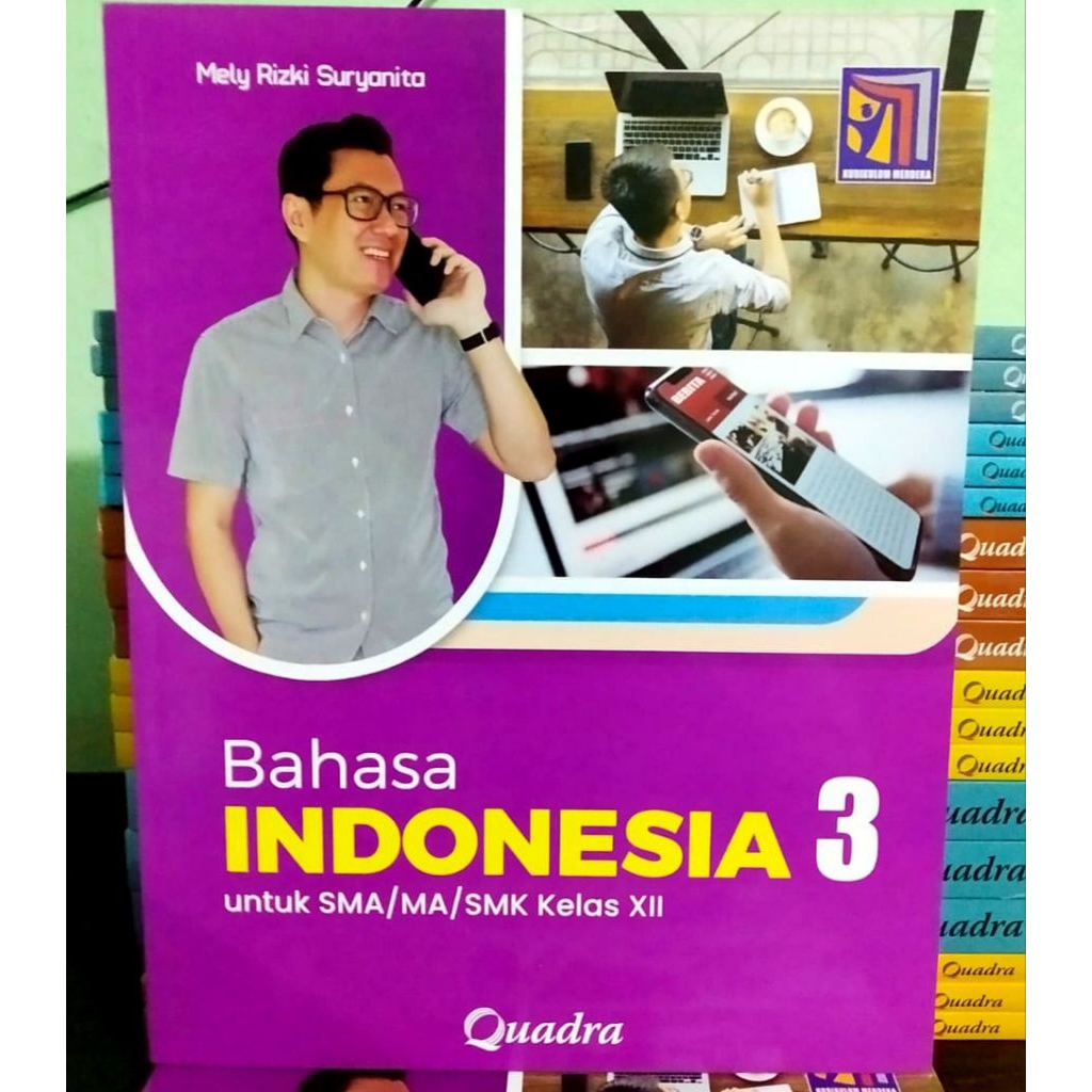 Buku Bahasa Indonesia Kelas 12 SMA Kurikulum Merdeka Quadra