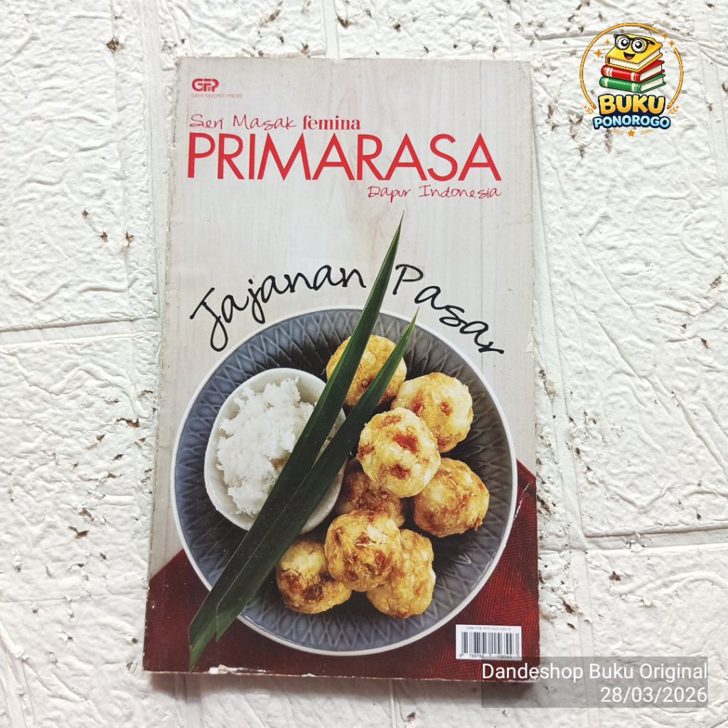 (bekas) Jajanan Pasar - seri masak Femina Primarasa dapur Indonesia - BUKU RESEP MASAKAN ORIGINAL
