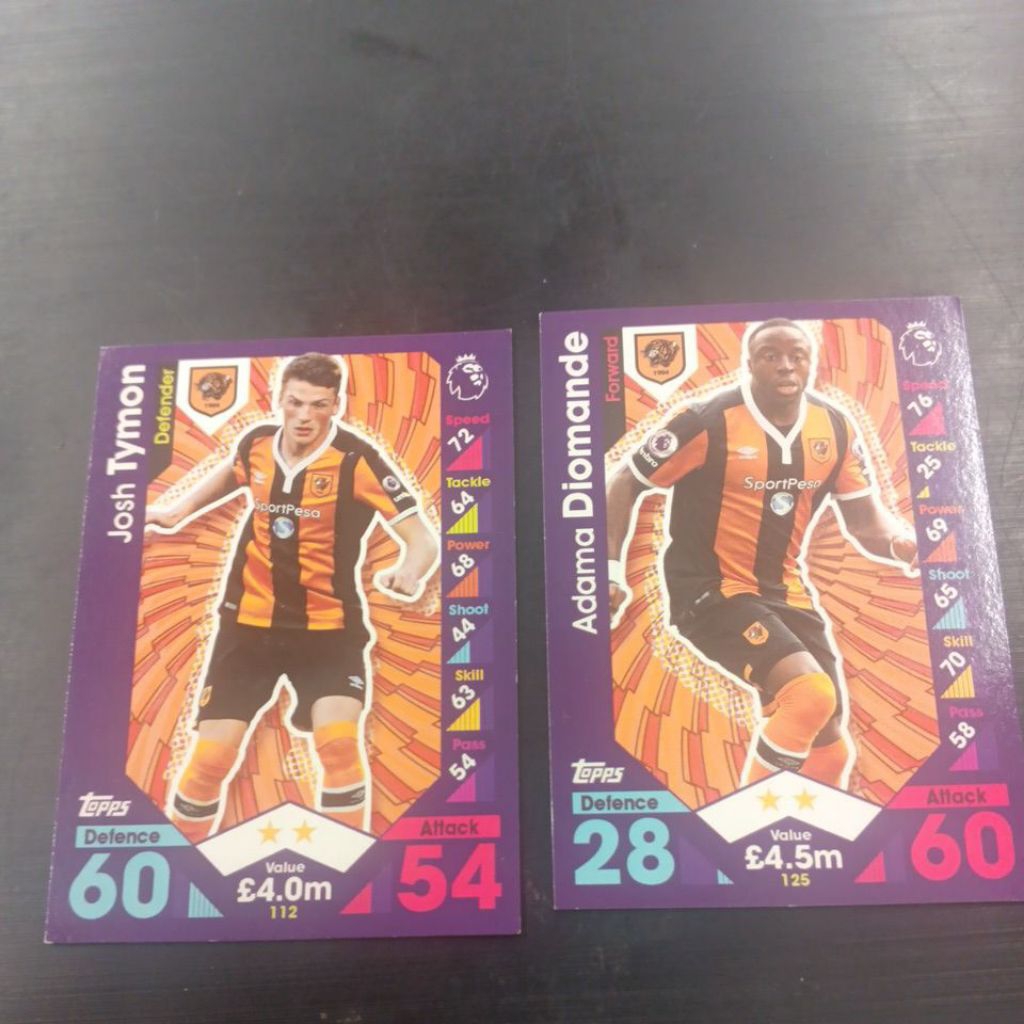 kartu bola match attax epl 2016/2017 Hull City