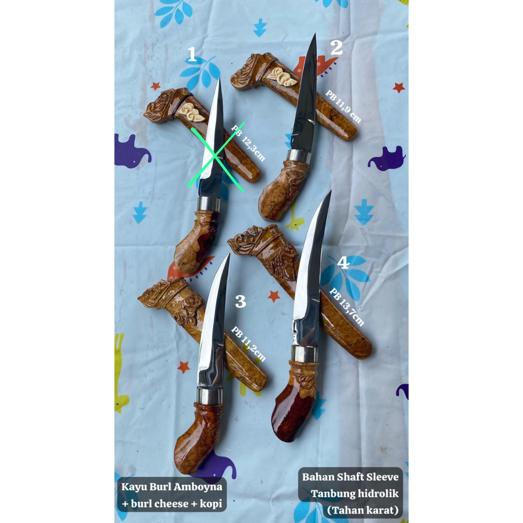 PISAU BAGALUNG RAJA BAGALUNG RAJA TUMPANG UJUNG PEDANG KHAS BANJAR