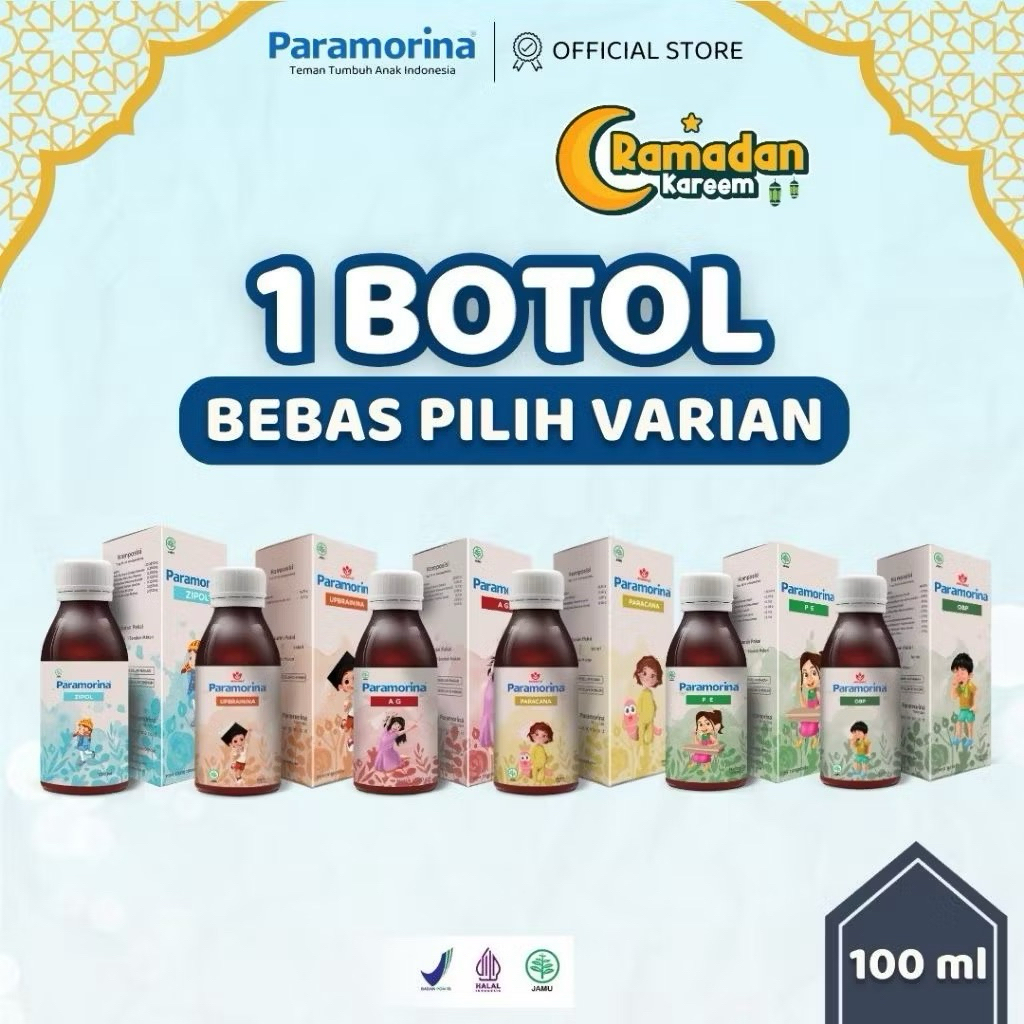 PARAMORINA SIRUP | VITAMIN & OBAT ANAK | 100ML