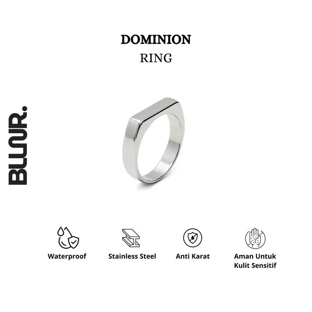 BLLNR - DOMINION cincin pria keren, cincin stainless, cincin murah, kualitas import