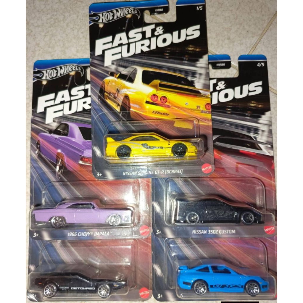 satu set hot wheels fast and furious 2024