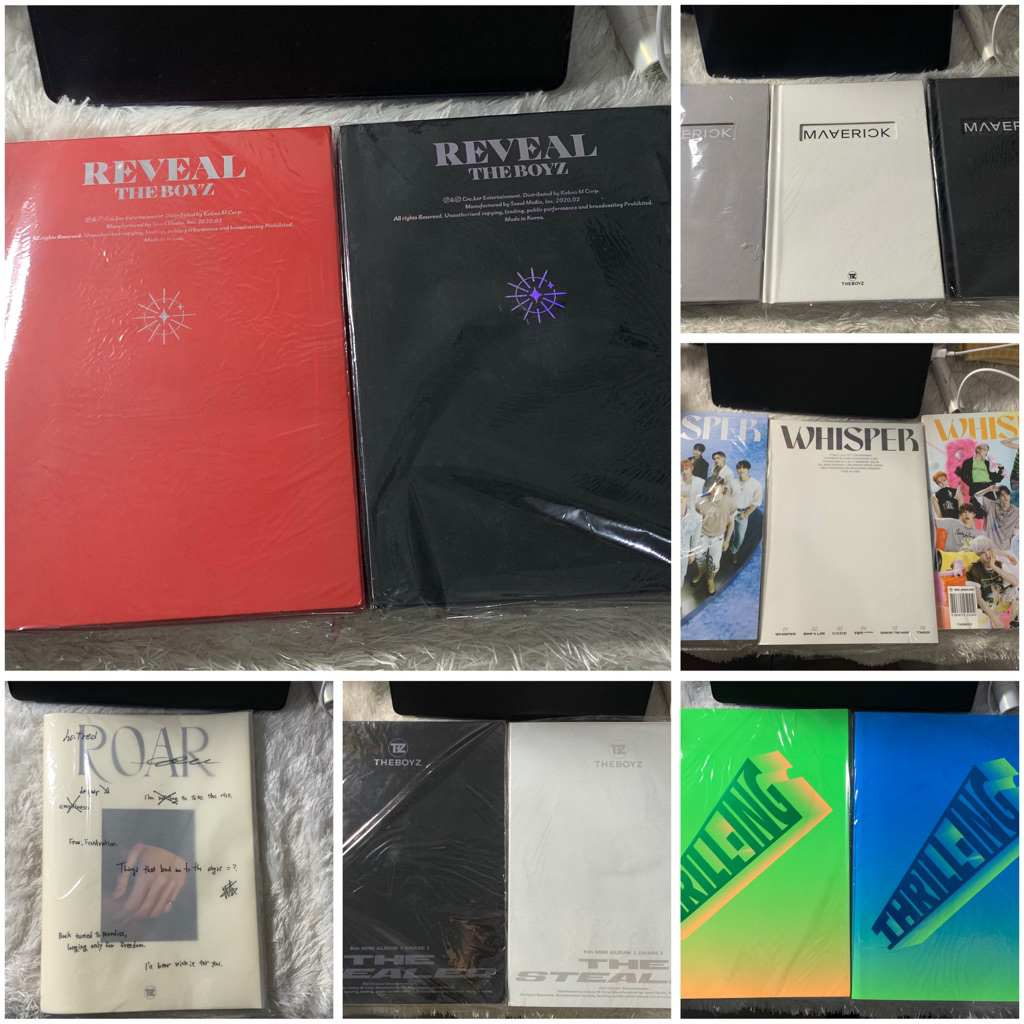 ALBUM ONLY THE BOYZ TBZ REVEAL STEALER WHISPER MAVERICK ROAR THRILLING KPOP