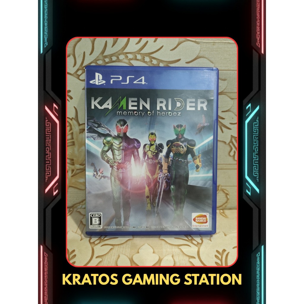 Kaset BD Game PS4 Kamen Rider Memory of Heroez | Heroes | Hero | Games | Satria Baja Hitam | Masked 