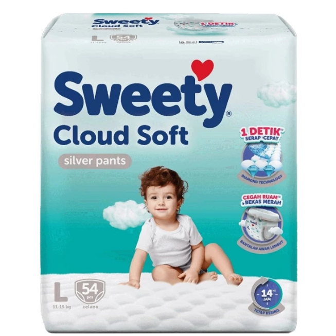 Pampers Bayi Sweety Silver Pants Jumbo / Popok Bayi Sweety Silver Pants Jumbo / Pampers Sweety Silve