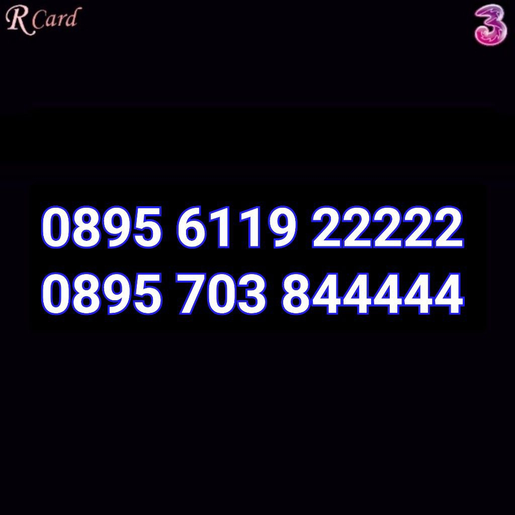 Perdana Nomor Cantik Three Tri Panca Rapi 22222 44444