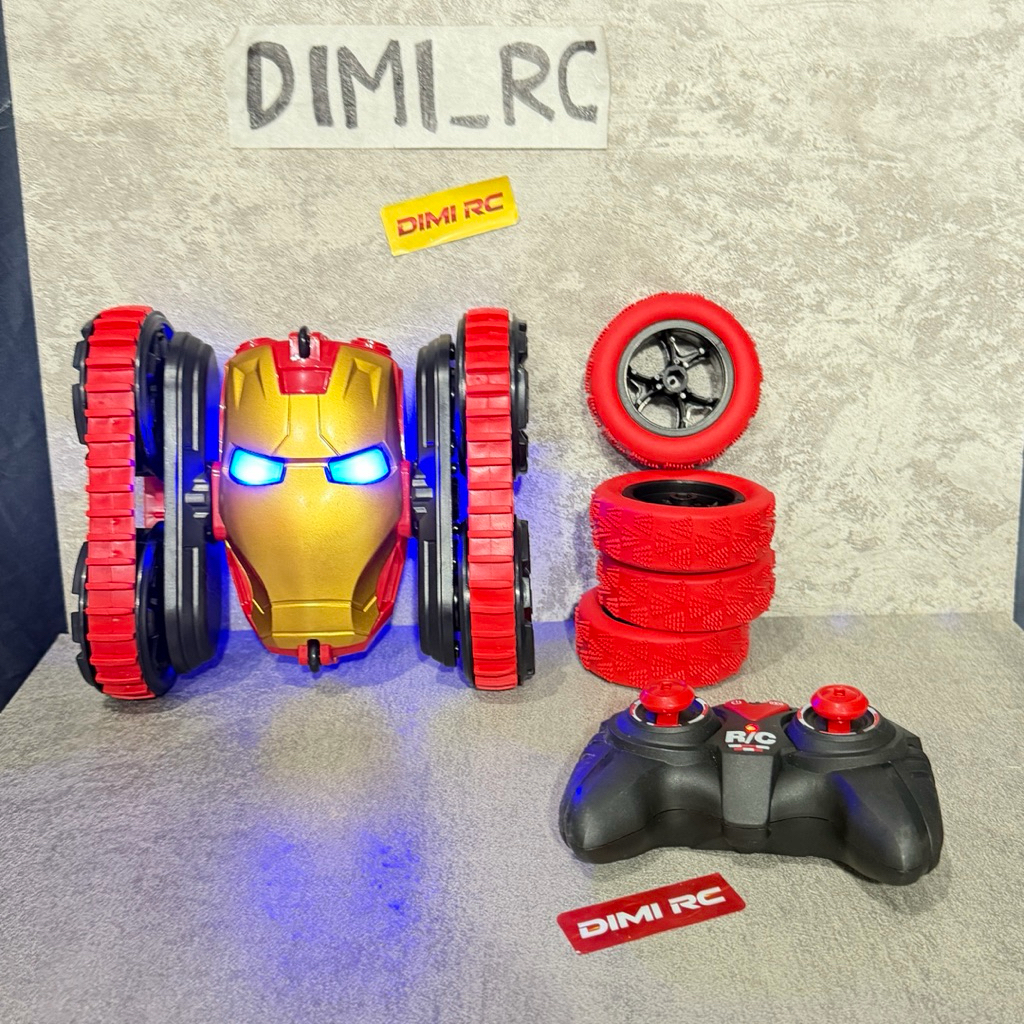 DIMI RC STUNT CAR IRONMAN MOBILAN IRONMAN mainan anak-anak