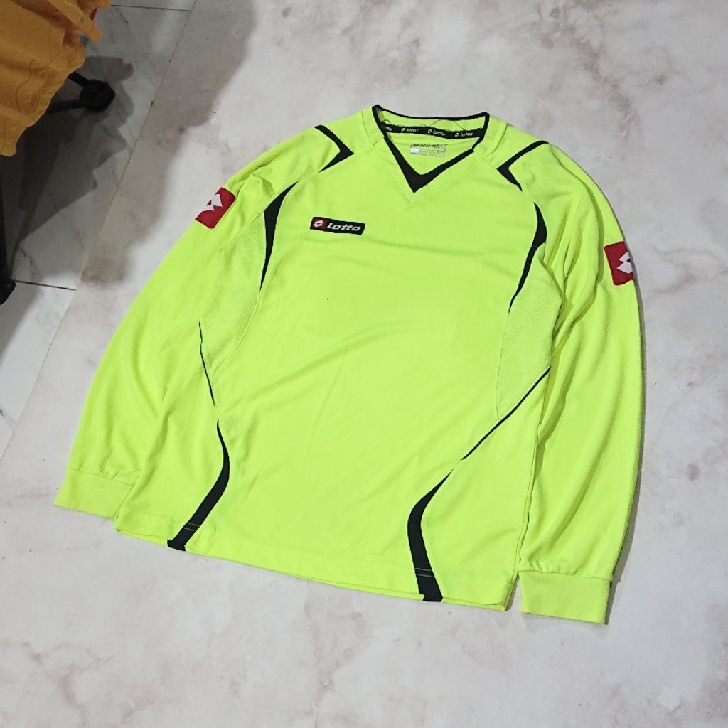 Vintage Jersey Long Sleeve Lotto Pria Wanita Second Bekas