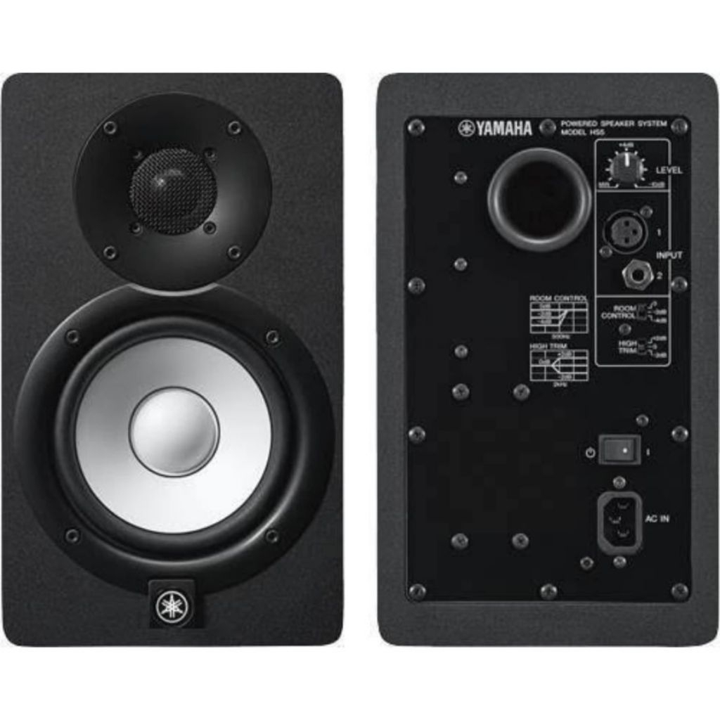 SPEAKER MONITOR YAMAHA HS5 ORIGINAL GARANSI RESMI SPEAKER FLAT 5 INCH HS 5