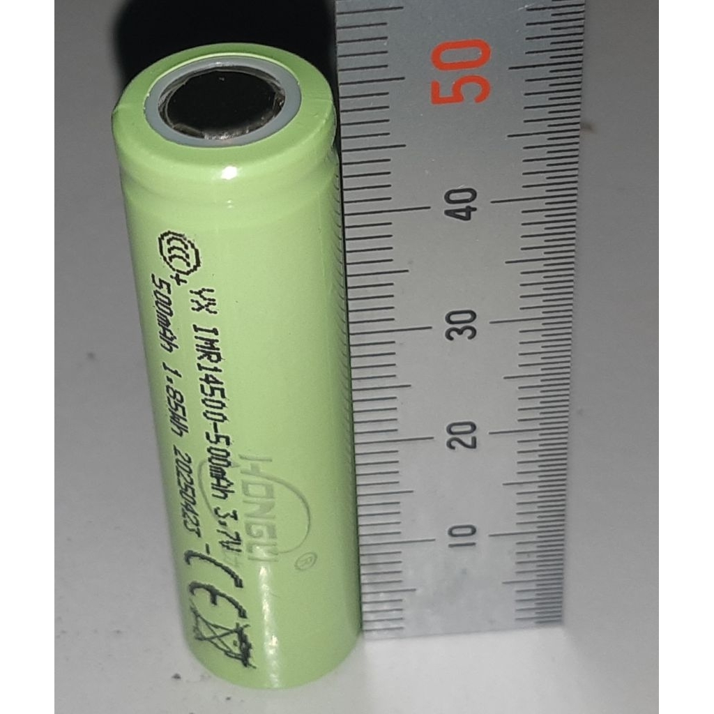 Baterai cas 14500 Batrai AA/ Batrai Baru  3.7v 500mah