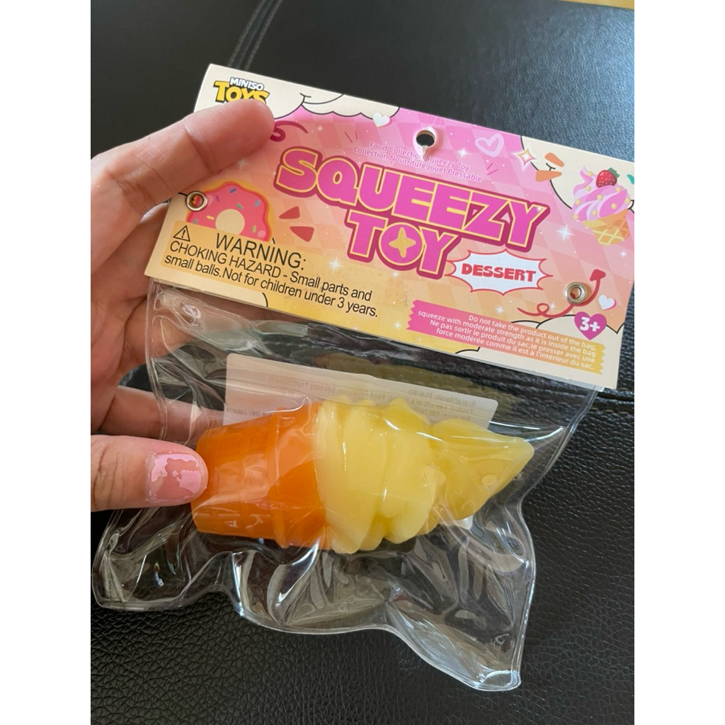 Squeezy Toy Ice Cream Miniso New Squishy