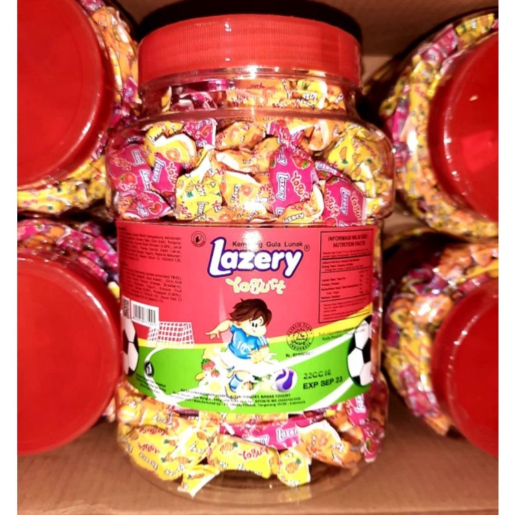 permen Lazery Pluntir Toples 200 butir / Lazery Foldwrap 175pcs / Hot Hot Pop 100 pcs
