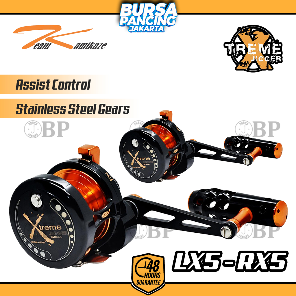 Team Kamikaze Reel Pancing Overhead Xtreme Jigger Narrow Series RX5 - LX5 8+1BB