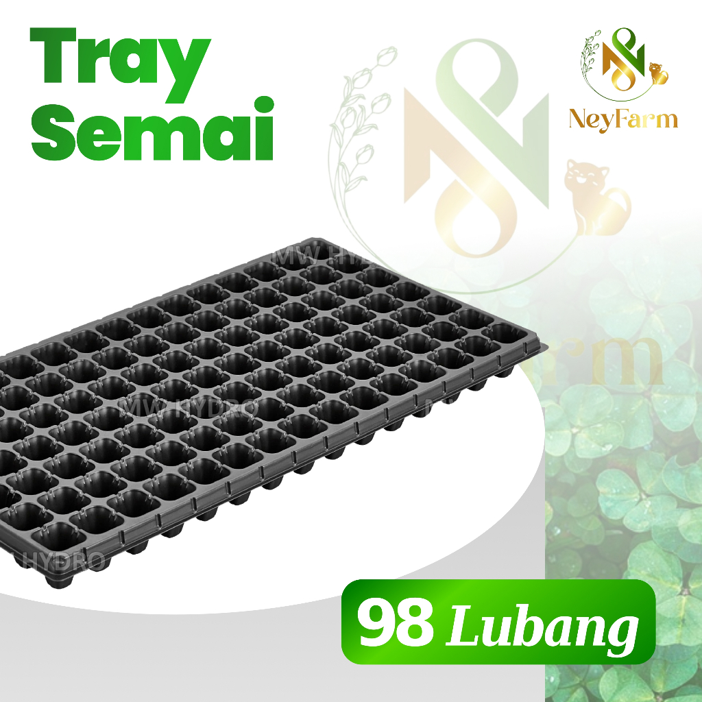 Tray Semai 98 Lubang Traypot Bibit Seedling Tray Bibit - Tray Semai