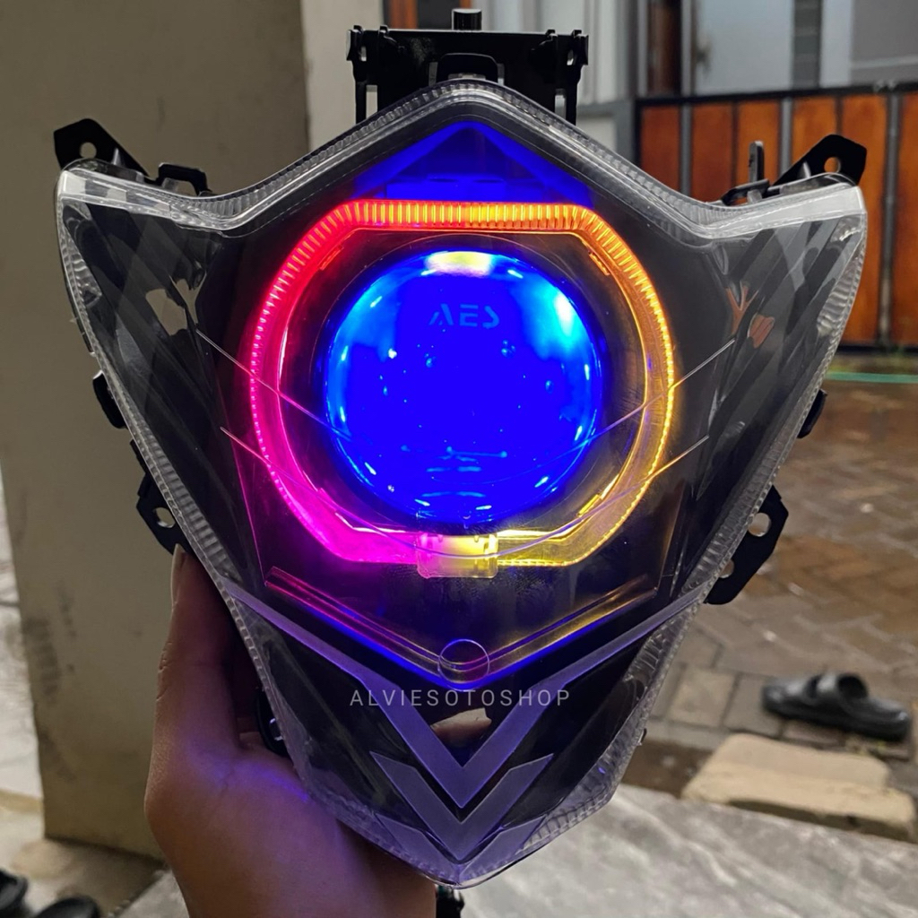 Lampu biled Satria Fu Facelift Biled Aes Turbo Experince 60Watt Full Rgb