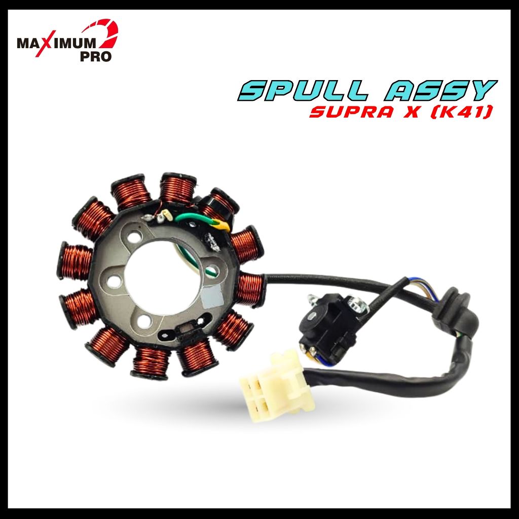 SPULL SPOOL ASSY SUPRA X 125 FI 2015 K41 + PULSER STATOR ASSY SPUL ORIGINAL SEPUL STATOR COMP FULLWA