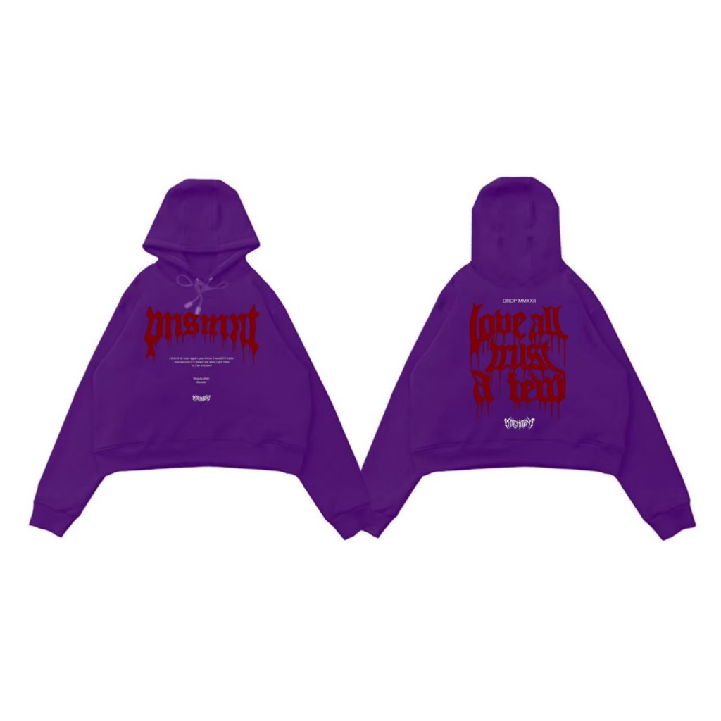 HOODIE CROP ORIGINAIL PUNISMENT/JAKET PRIA/SWEATER PRIA/HOODIE OVERSIZE/HOODIE CROP UNGGU REED