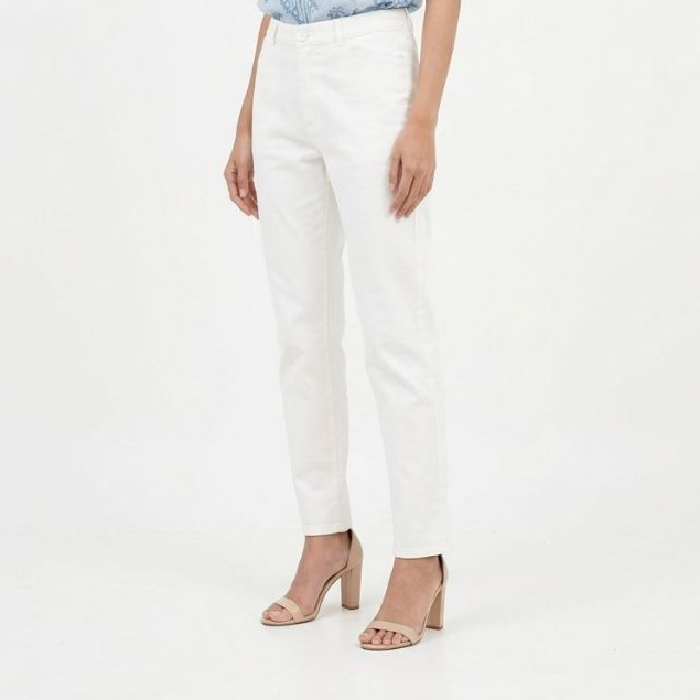 Eprise Chinos Pants WHITE BP01 | Celana Panjang Casual Wanita | Celana Kerja