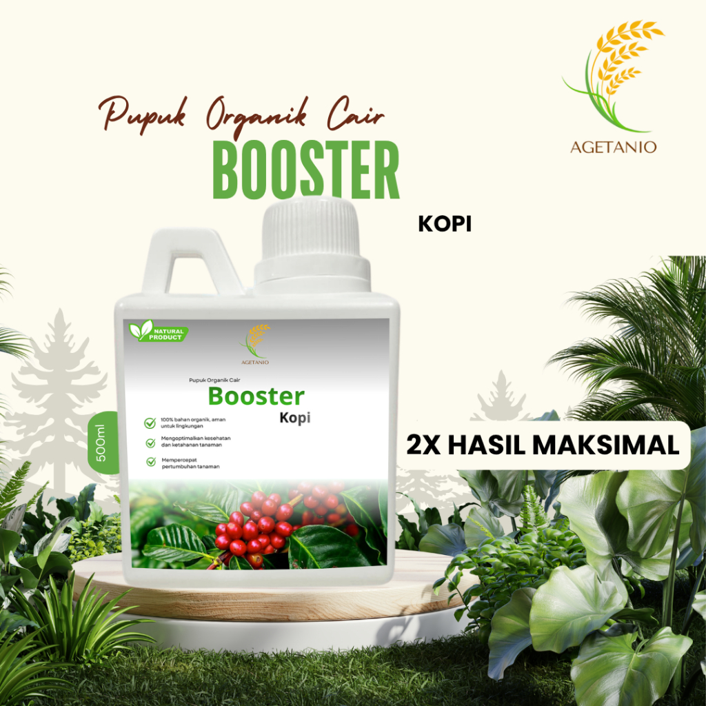 Pupuk Organik Cair Kopi 500ml Booster pelebat buah kopi organik murni fermentasi organik