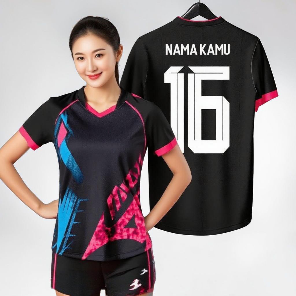 BAJU VOLLY BALL PRIA WANITA CUSTOM NAME SET