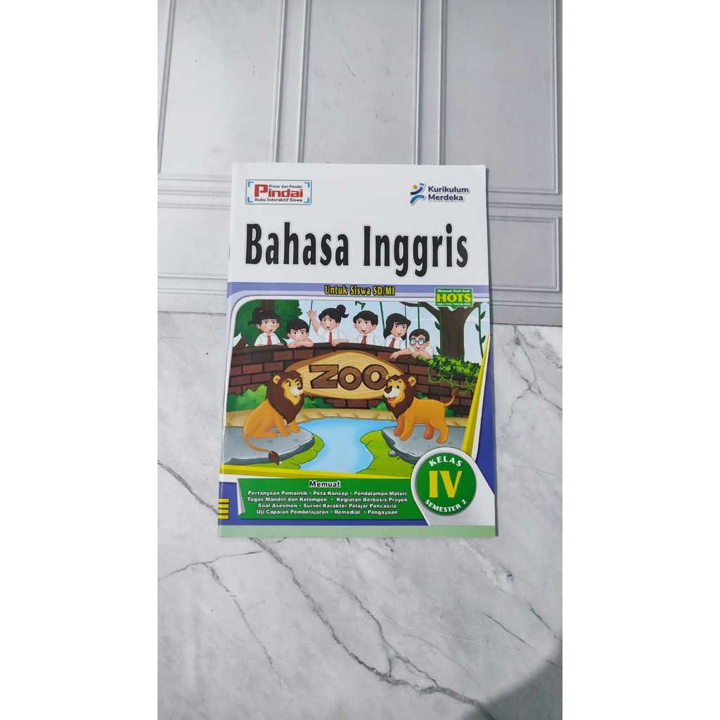 LKS Pindai Bahasa Inggris Kelas 4 SD semester 2 Cover Lama
