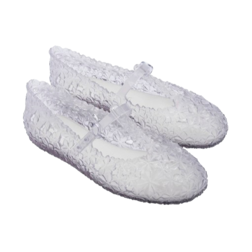 Septu Flat Wanita Melissa Daphnis Ballerina + Susan Fang Ad Clear/White