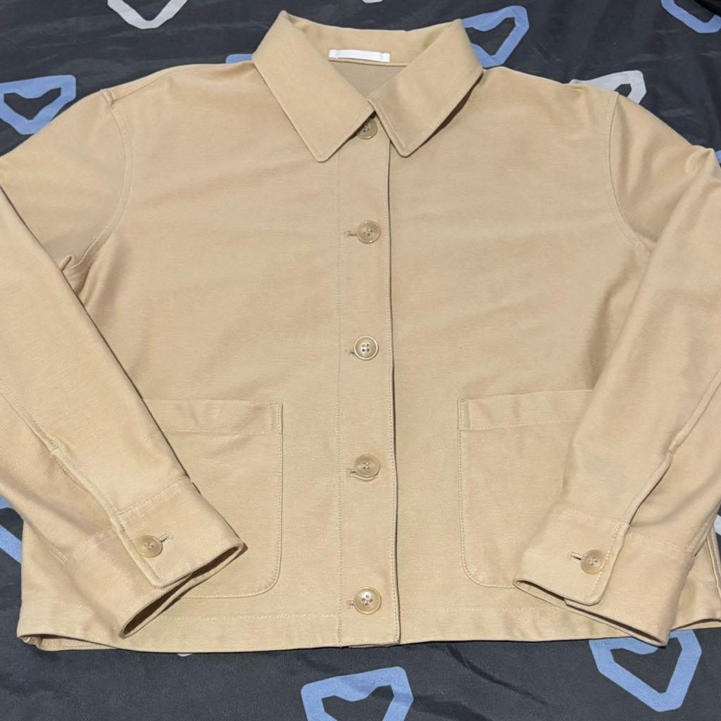 preloved jaket uniqlo wanita | jersey relax jacket uniqlo