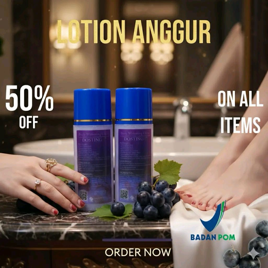 PAKET HEMAT 2 BOTOL HB DOSTING PLATINUM ANGGUR ORIGINAL MEMUTIHKAN KULIT