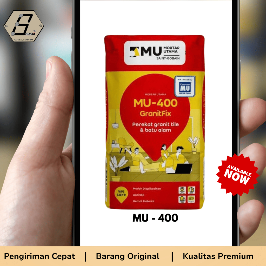 SEMEN MORTAR UTAMA MU - 400 LEM BATU ALAM