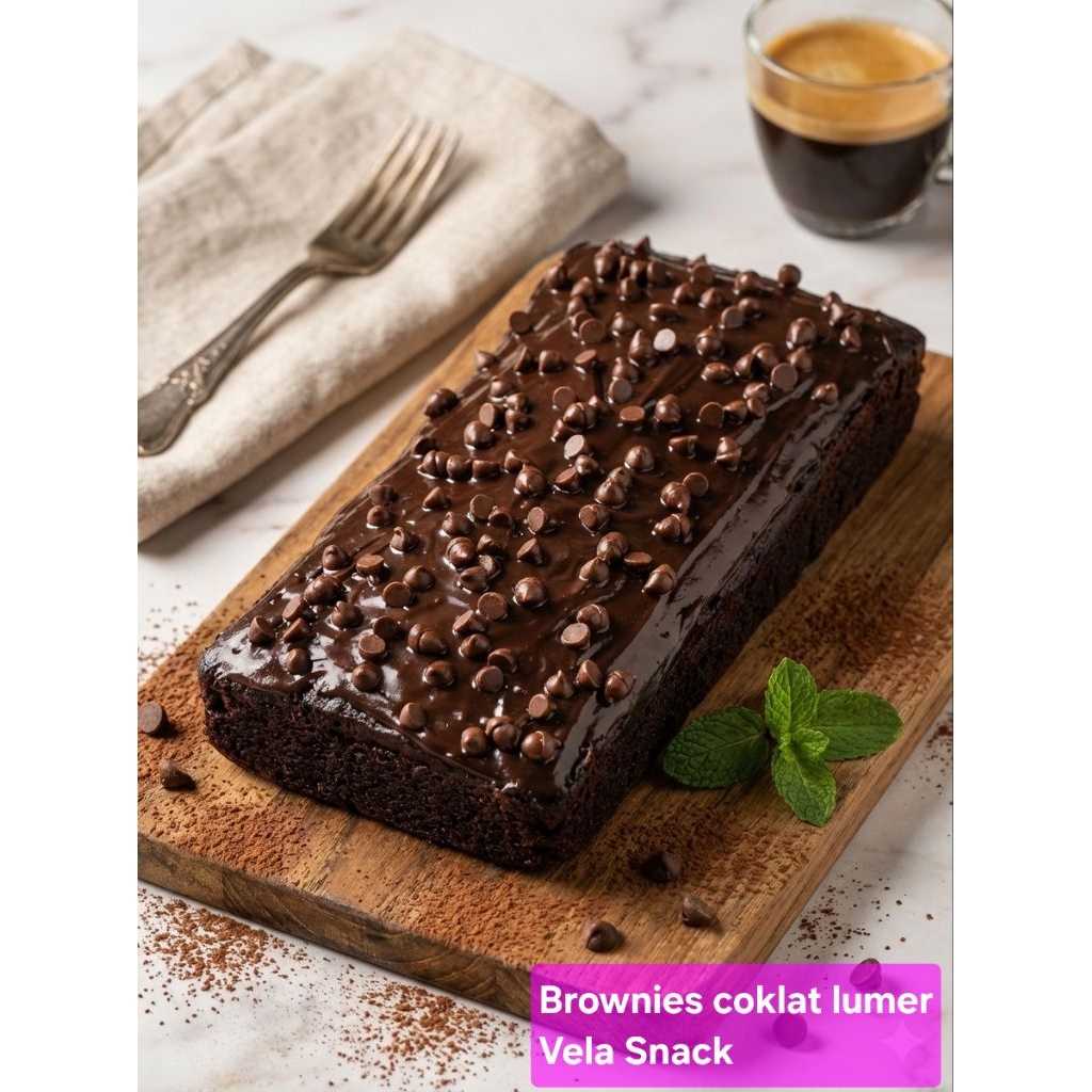 Brownies coklat lumer