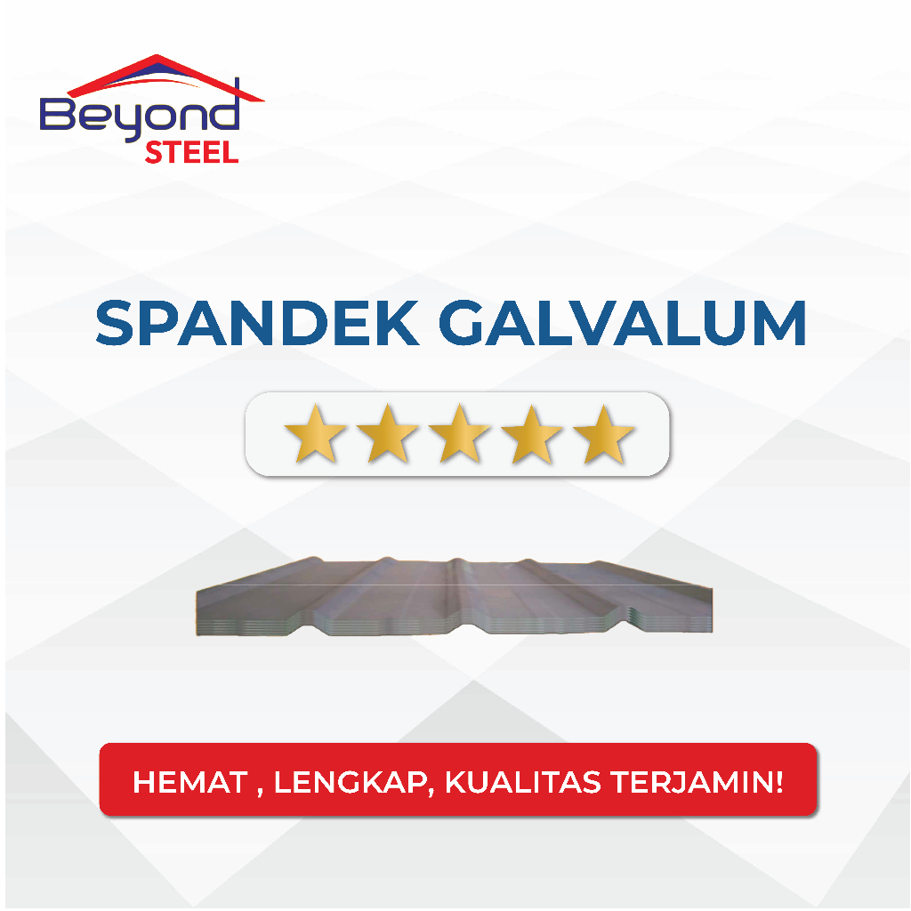 Spandek Galvalum Anti Karat | Atap Spandek Peredam Panas & Suara Tahan Lama