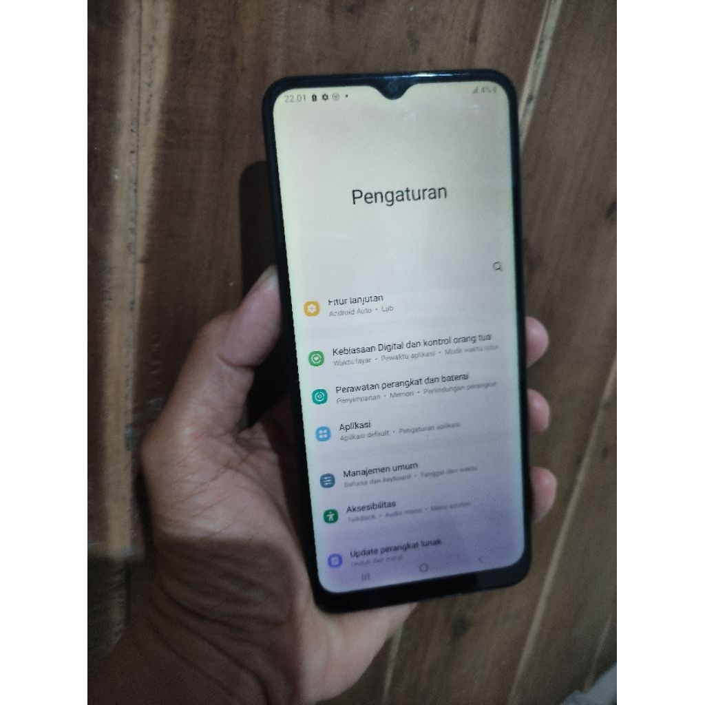 lcd samsung A02s ORI COPOTAN agak shadow