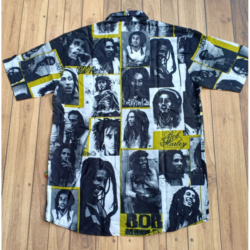 DJATIESHOP x JATIMAIKA kemeja full print bob marley rasta reggae jatimaika