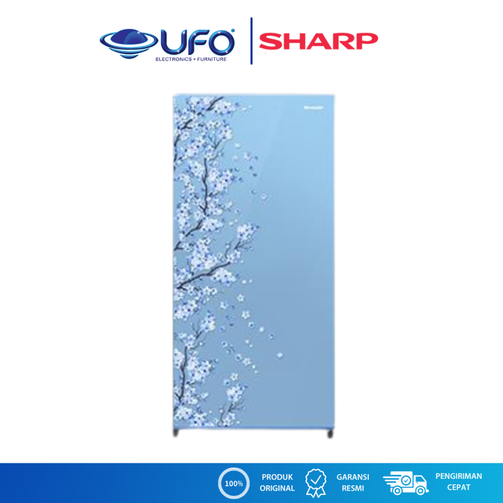 Sharp Kulkas 1 Pintu kapasitas 184 Liter |  SJN192DSH | SJN192DSB | SJN192DSP
