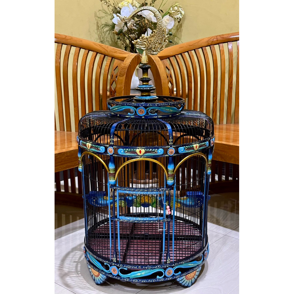 sangkar burung perkutut mashio mataram klasik ganjel finising duco (full cat mobil)