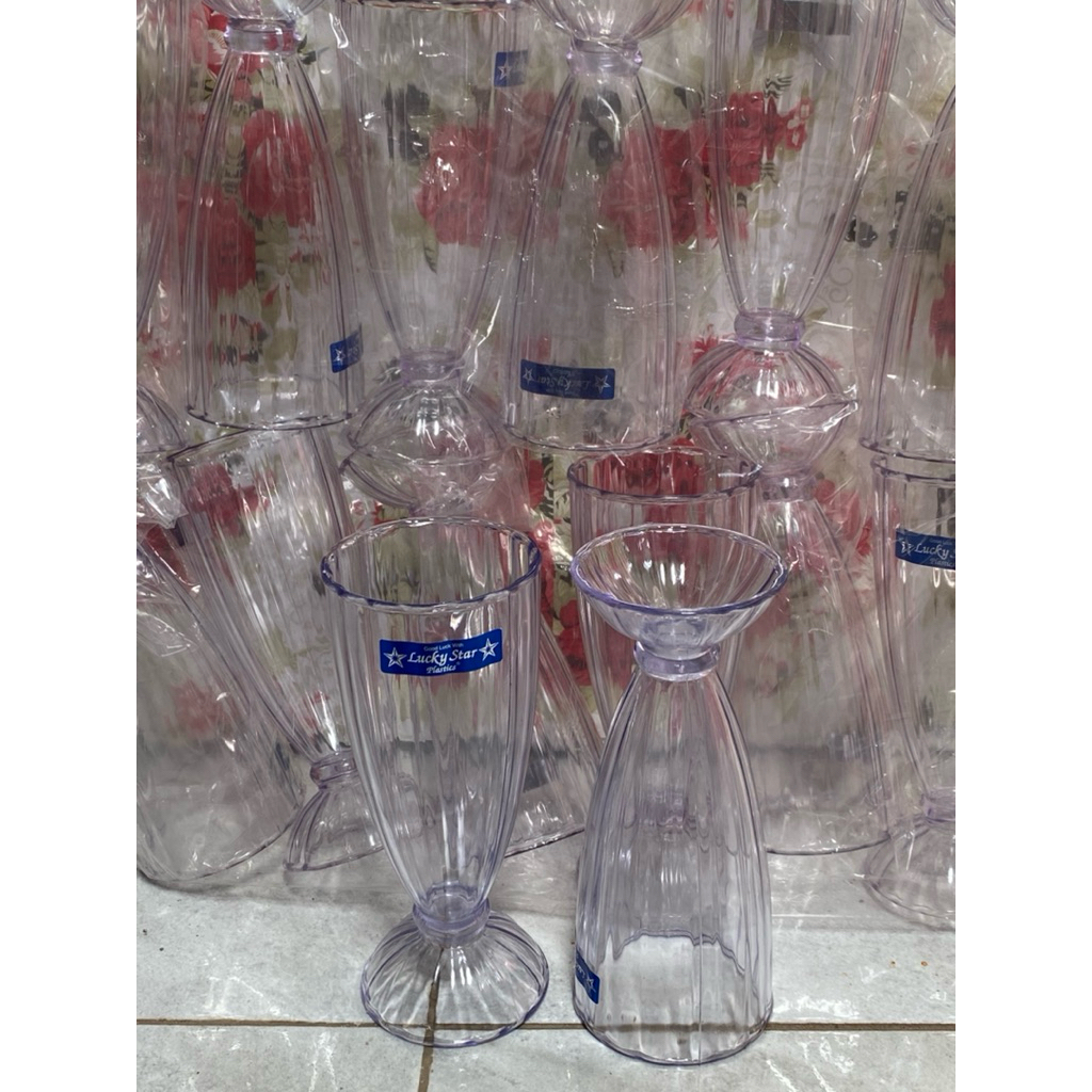 GELAS AKRILIK / CRYSTAL GLASS FRUITTY JUICE LUCKYSTAR