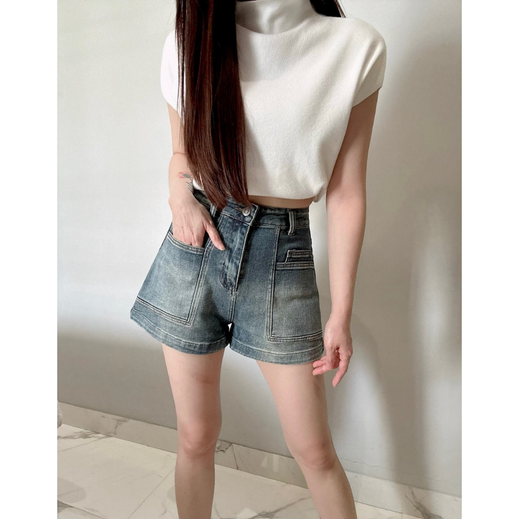 Ndudshop - Denim shorts (Kode: 5431) – Bawahan Wanita – Celana Pendek Wanita – Celana Jeans Wanita –